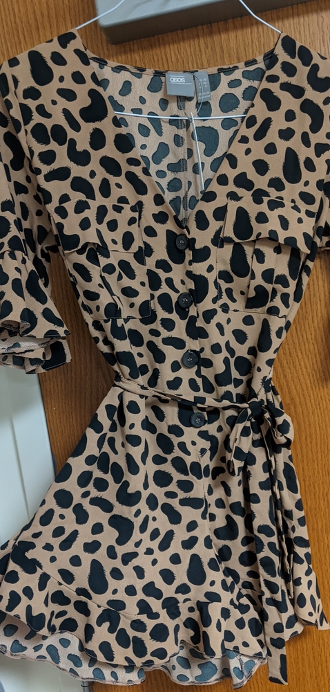 Animal Print Romper